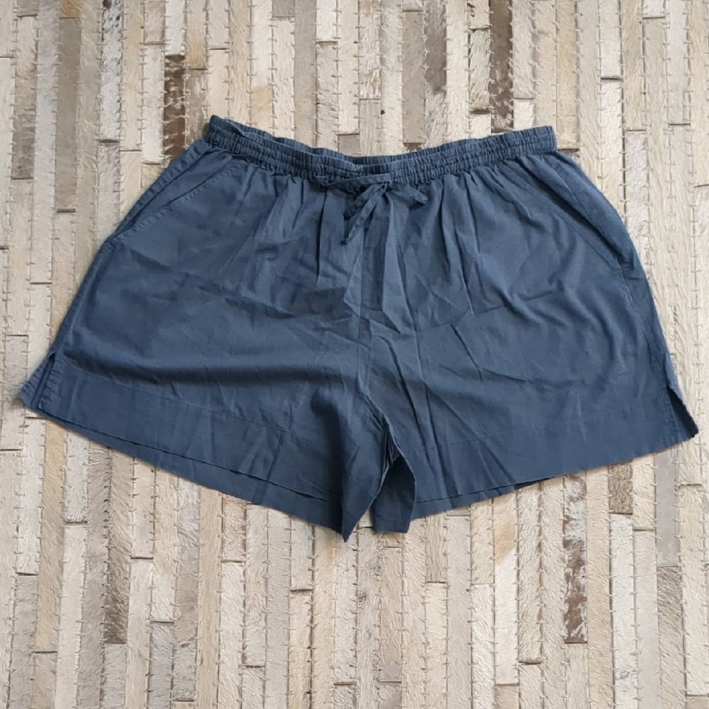Eberjey 100% Organic Cotton Coastal Blue Pajama Shorts
